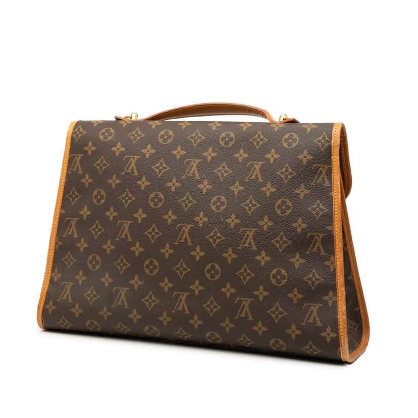 Louis Vuitton Monogram Beverly Briefcase MM Brown Fair condition - Back View