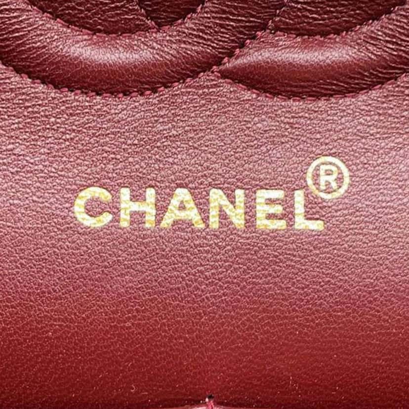 Chanel Medium Classic Jersey Double Flap Blue Cotton Good condition - Box View