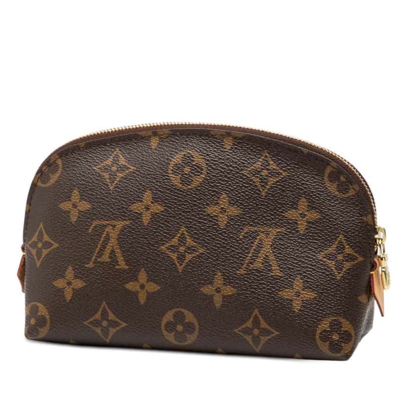 Louis Vuitton Monogram Cosmetic Pouch PM Brown Good condition - Back View