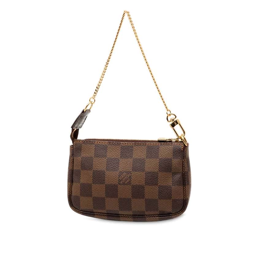 Louis Vuitton Damier Ebene Mini Pochette Accessoires Brown Very good condition - Back View