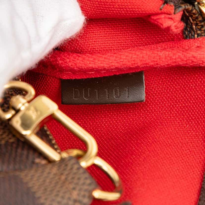 Louis Vuitton Damier Ebene Mini Pochette Accessoires Brown Very good condition - Box View
