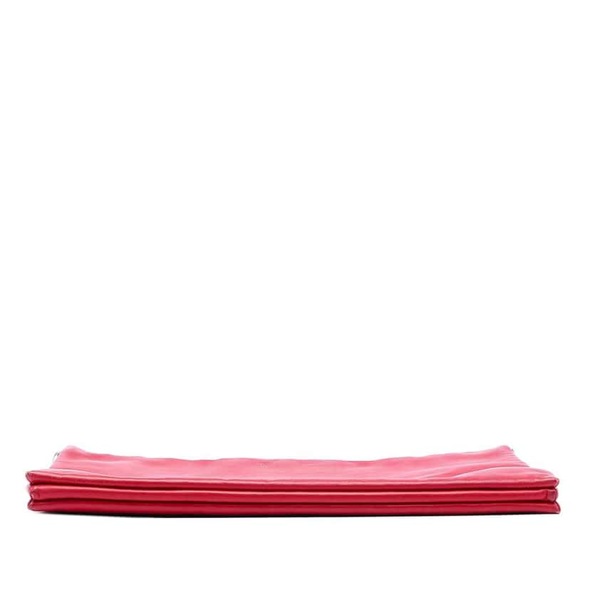 Celine Lambskin Soft Trio Shoulder Bag Red Leather Very good condition - Inside View