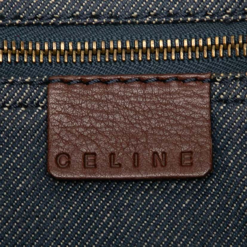 Celine Macadam Denim Crossbody Blue Denim Good condition - Box View