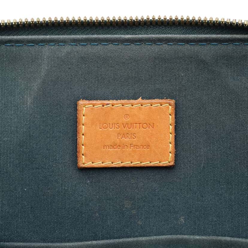 Louis Vuitton Monogram Vernis Alma GM Green Leather Good condition - Box View