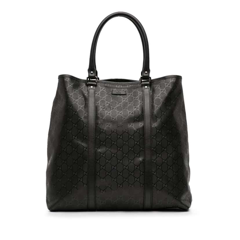 Gucci GG Imprime Joy Vertical Tote Black Canvas Good condition - Front View