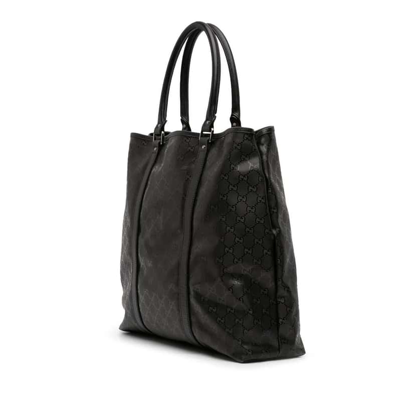 Gucci GG Imprime Joy Vertical Tote Black Canvas Good condition - Back View