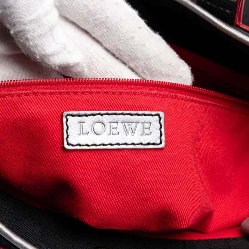 Loewe Anagram Beaded Jacquard Tote Black Jacquard Very good condition - Box View