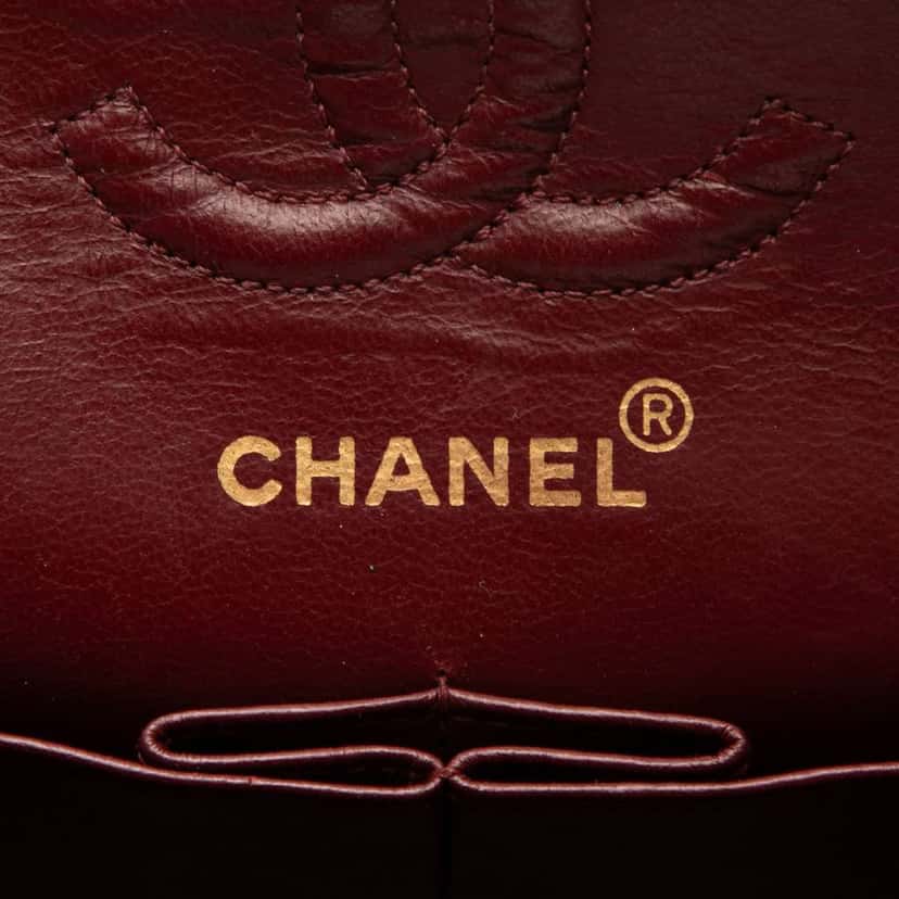 Chanel Small Classic Lambskin Double Flap Black Leather Good condition - Box View