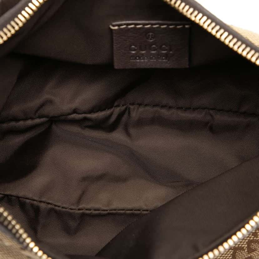 Gucci GG Canvas Web Handbag Brown Canvas Good condition - Model View