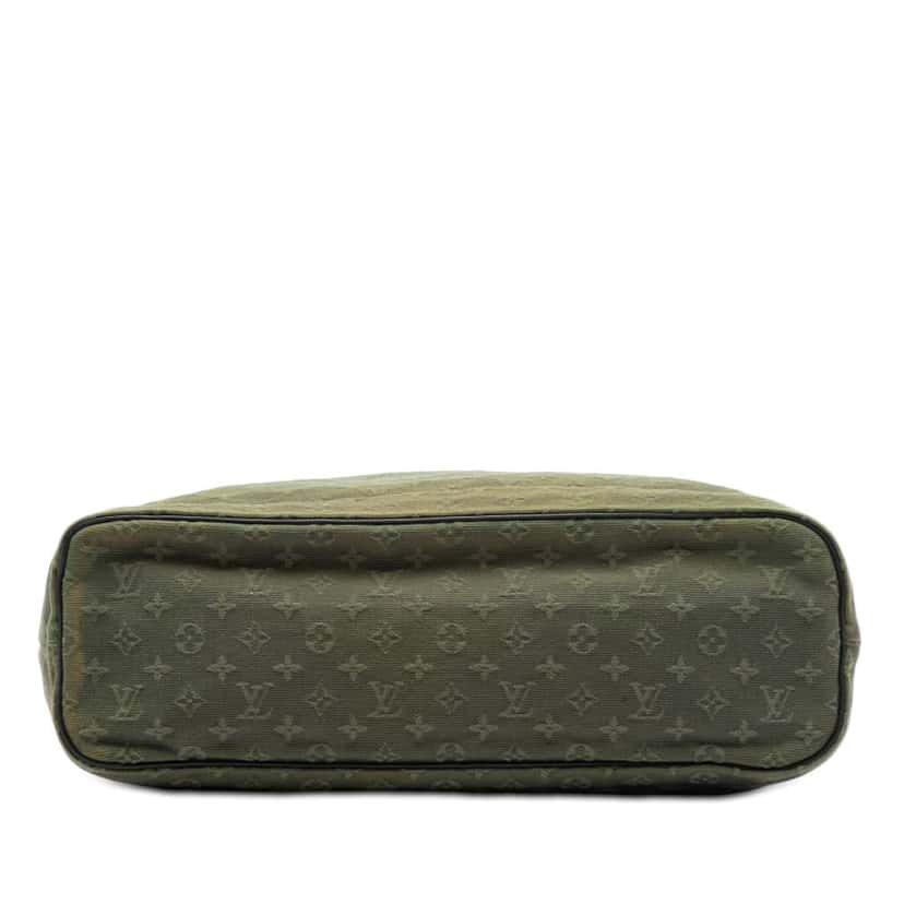 Louis Vuitton Monogram Mini Lin Lucille GM Green Canvas Very good condition - Inside View