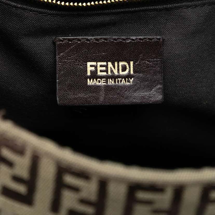 Fendi Zucchino Canvas Mamma Forever Brown Canvas Good condition - Box View