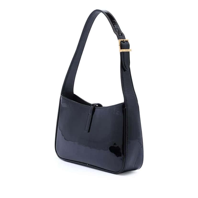 Saint Laurent Patent  Le 5 a 7 Black Leather Good condition - Back View