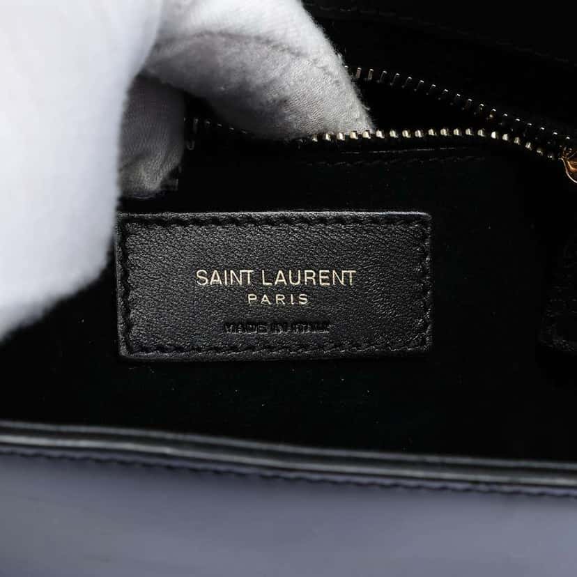 Saint Laurent Patent  Le 5 a 7 Black Leather Good condition - Box View