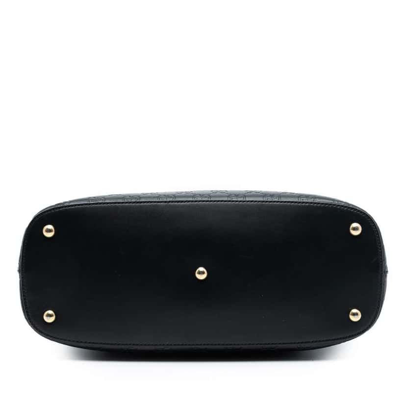 Gucci Guccissima Linea A Satchel Black Leather Very good condition - Inside View