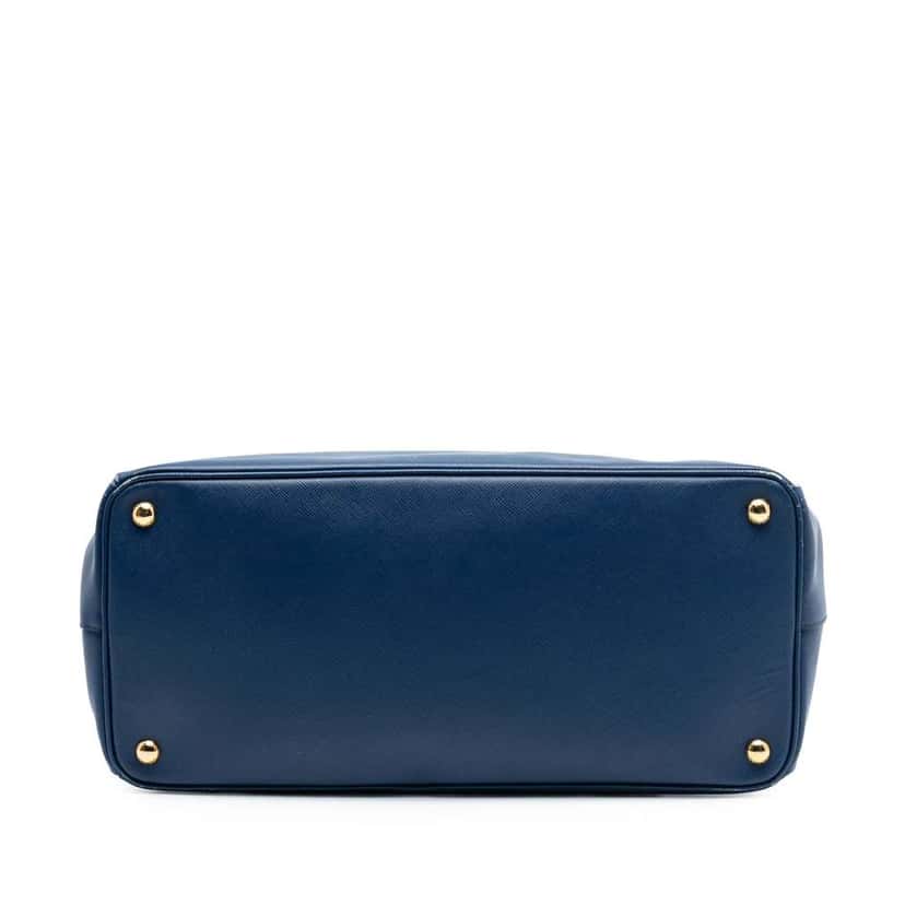 Prada Large Saffiano Lux Galleria Tote Blue Leather Very good condition - Inside View