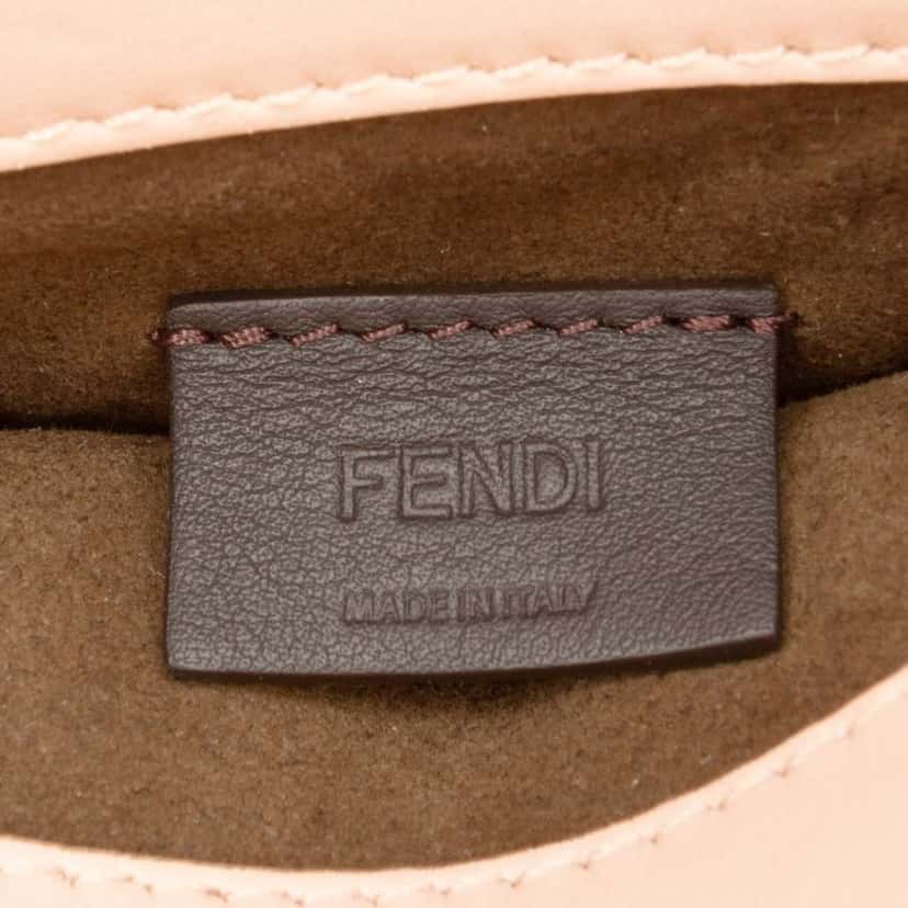 Fendi Mini Zucca Embossed Leather Sunshine Shopper Tote Pink Leather Very good condition - Box View