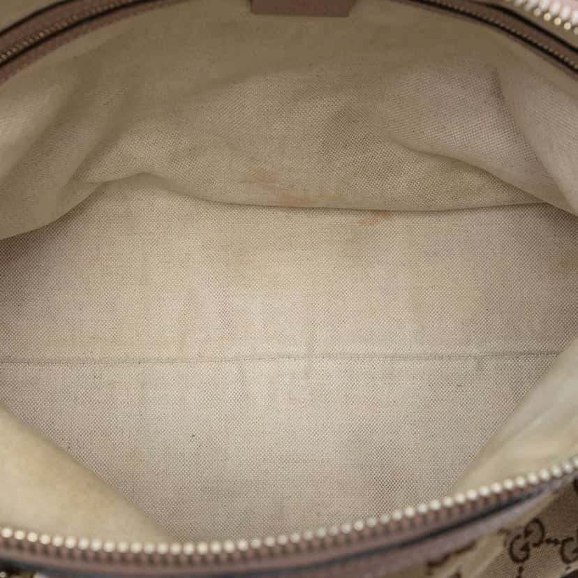 Gucci Medium GG Canvas Bree Dome Tote Brown Canvas Very good condition - Model View