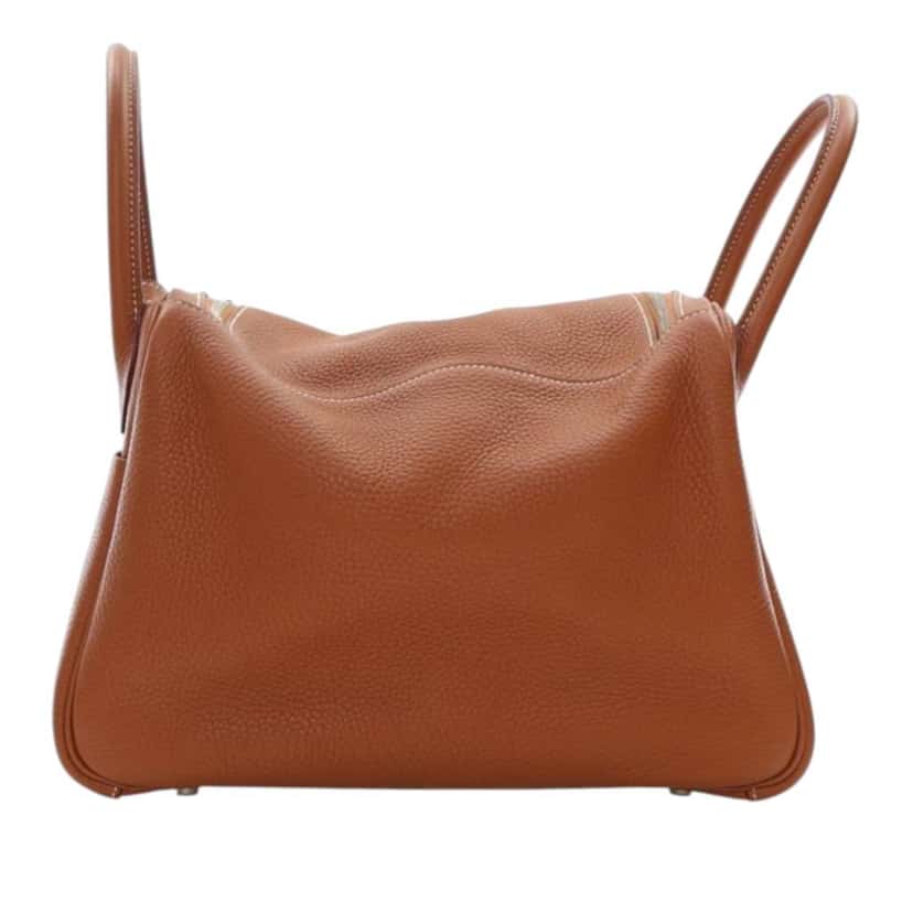 Hermès Clemence Lindy 26 Brown Leather Good condition - Model View