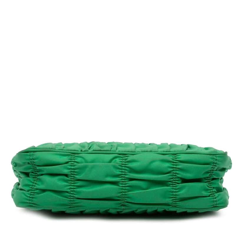 Prada Tessuto Gaufre Re Edition Shoulder Bag Green Very good condition - Inside View