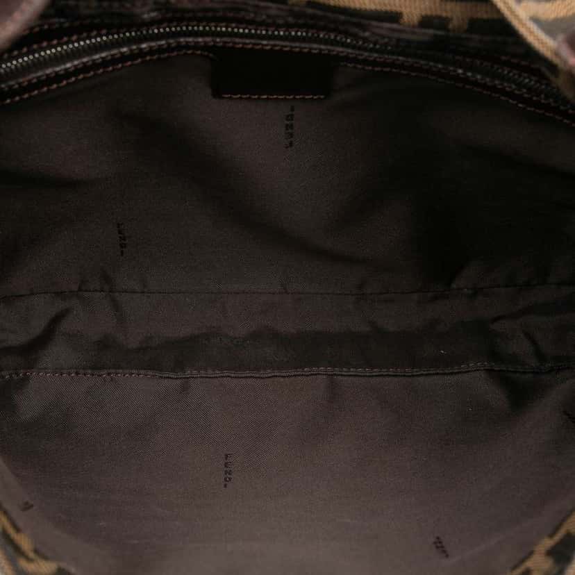 Fendi Zucca Canvas Shoulder Bag Brown Canvas Very good condition - Model View