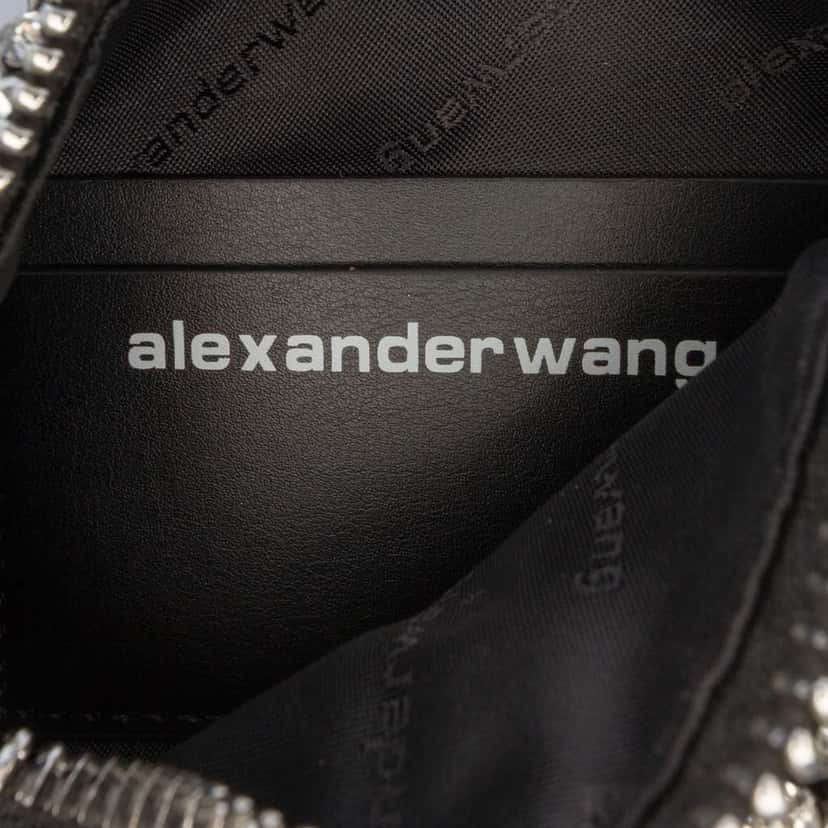 Alexander Wang Medium Heiress Crystal Mesh Satchel Black Polyester Very good condition - Box View