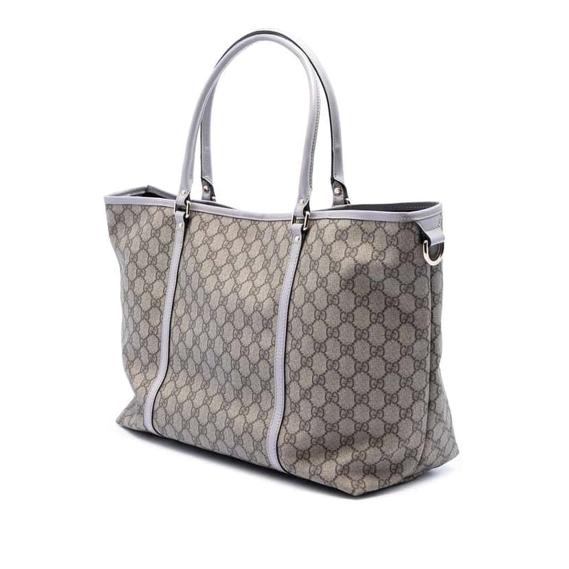 Gucci Large GG Supreme Joy Tote Brown Canvas Very good condition - Back View