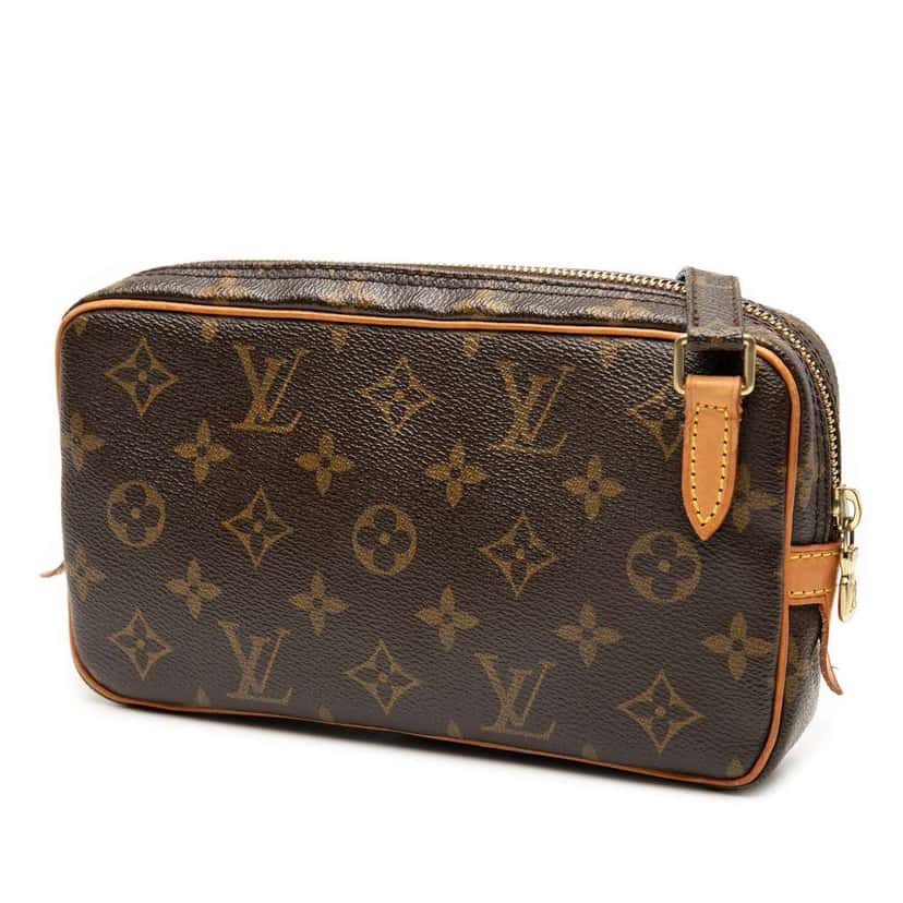 Louis Vuitton Monogram Pochette Marly Bandouliere Brown Good condition - Back View