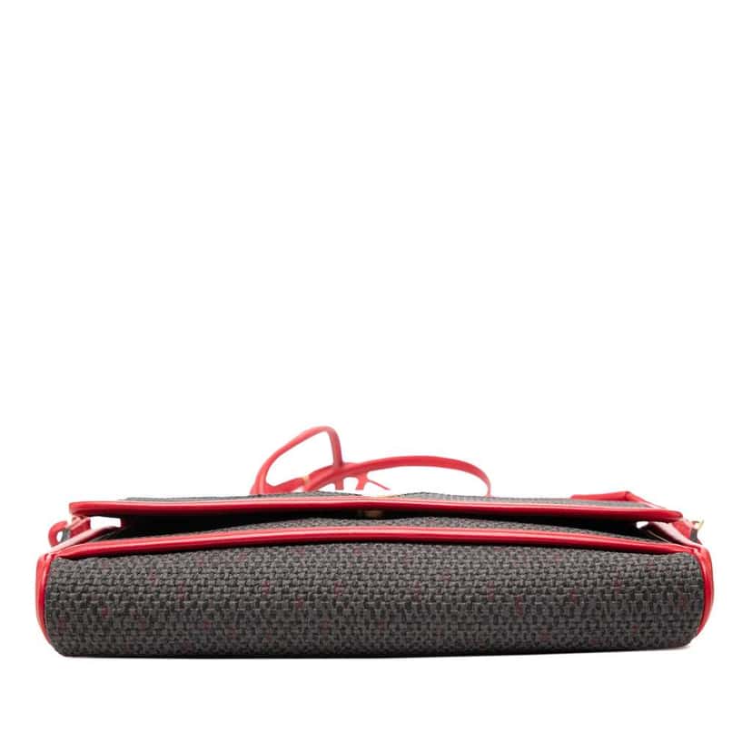 Saint Laurent Coated Canvas Envelope Crossbody Red Canvas Very good condition - Inside View