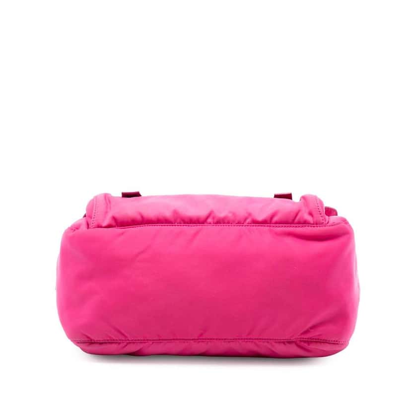 Prada Tessuto Zip Double Buckle Messenger Bag Pink Very good condition - Inside View