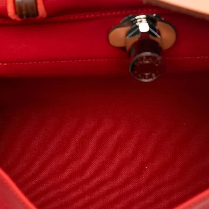 Hermès Toile Herbag Zip 31 Orange Canvas Good condition - Model View