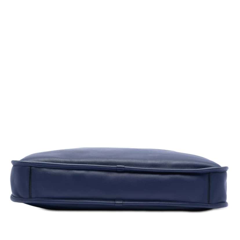 Loewe Leather Anagram Toledo Briefcase Blue Leather Good condition - Inside View