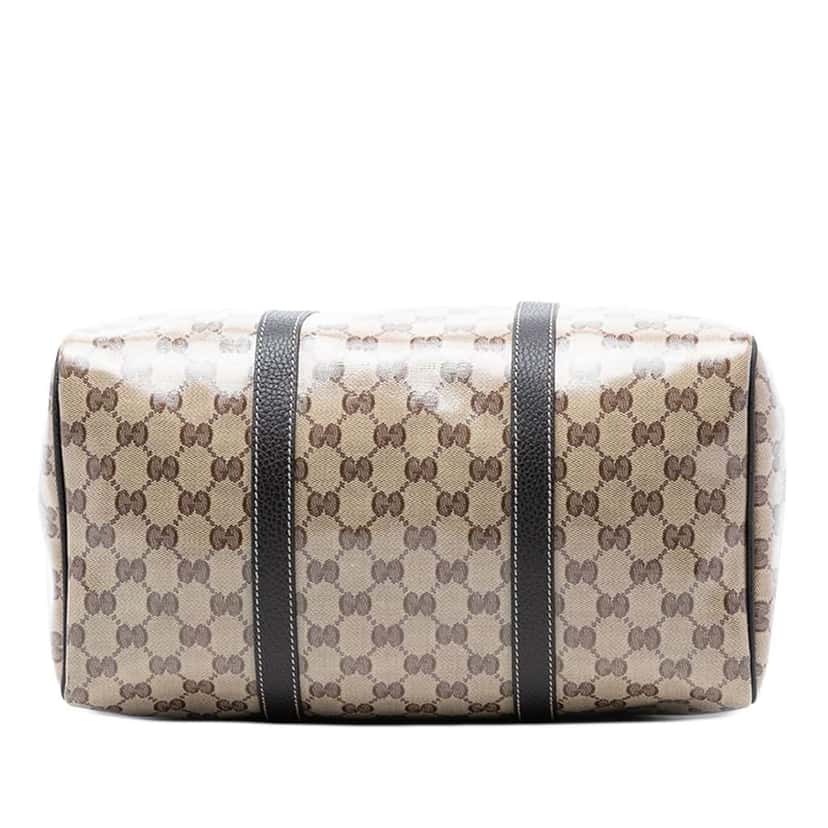 Gucci Medium GG Crystal Joy Boston Bag Brown Canvas Very good condition - Inside View