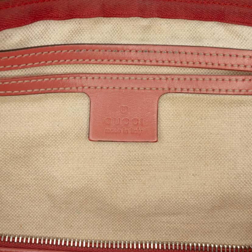 Gucci Medium GG Supreme Joy Boston Bag Brown Canvas Very good condition - Box View