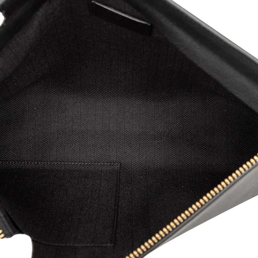 Loewe Calfskin Anagram See U Later T Pouch Black Leather Very good condition - Model View