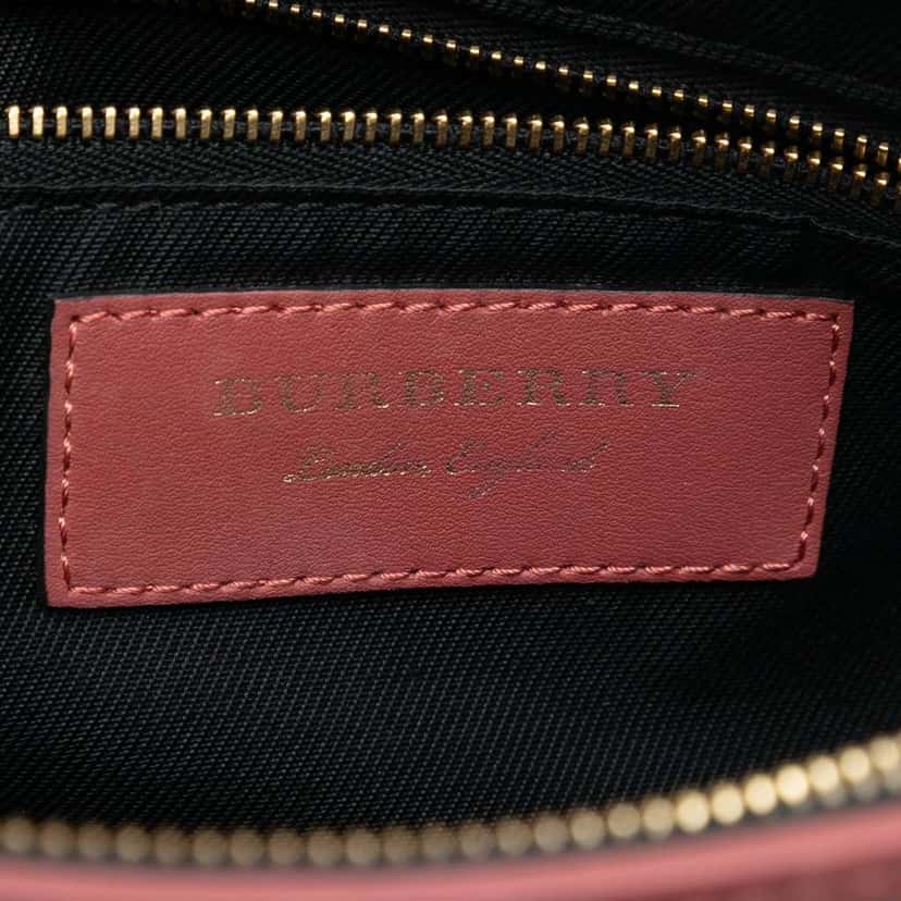 Burberry Small Horseferry Check Coated Canvas Chichester Crossbody Brown Canvas Very good condition - Box View