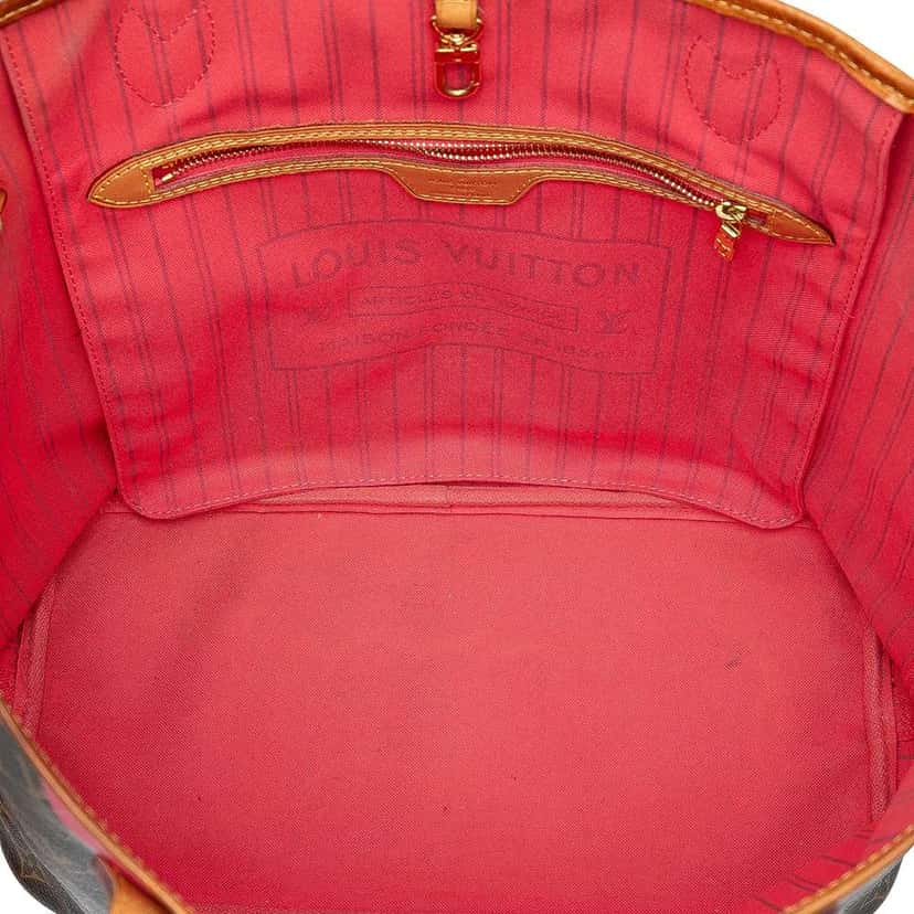 Louis Vuitton Monogram V Neverfull MM Brown Very good condition - Model View