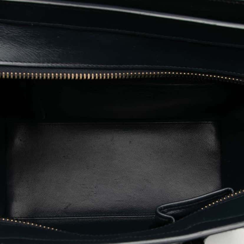 Celine Micro Tricolor Leather Luggage Tote Orange Leather Very good condition - Model View