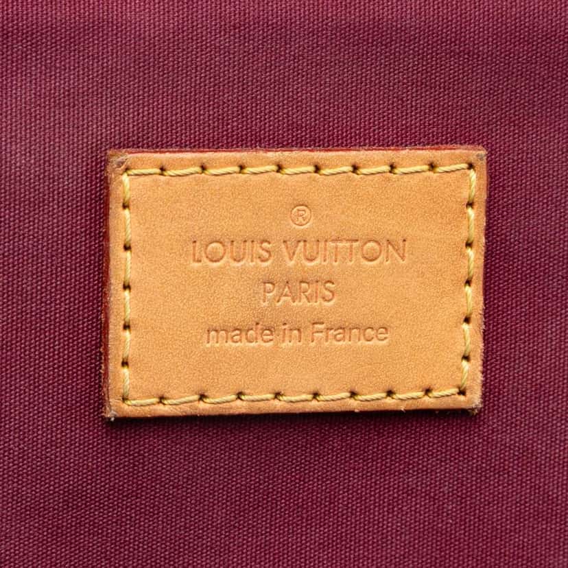 Louis Vuitton Monogram Vernis Alma PM Red Leather Good condition - Box View