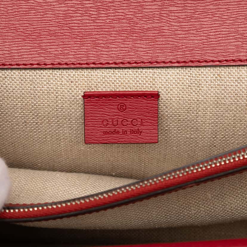 Gucci Medium Leather Blooms Dionysus Crossbody Red Leather Very good condition - Box View