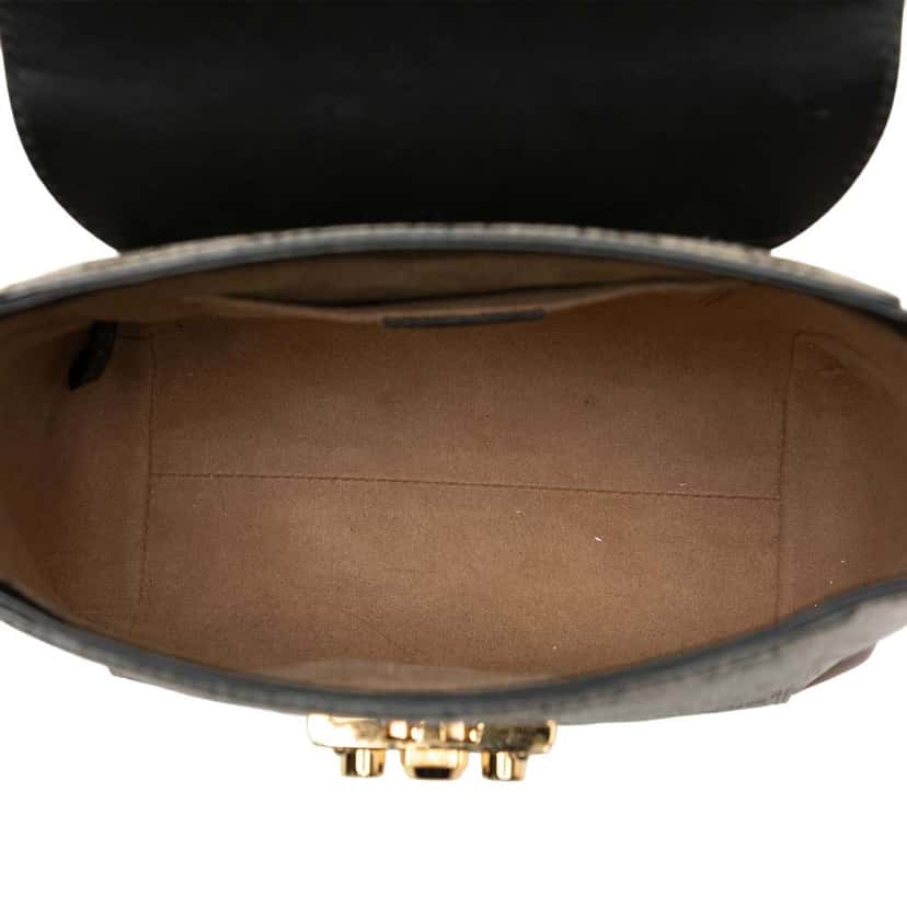 Gucci GG Supreme Padlock Backpack Brown Canvas Very good condition - Model View