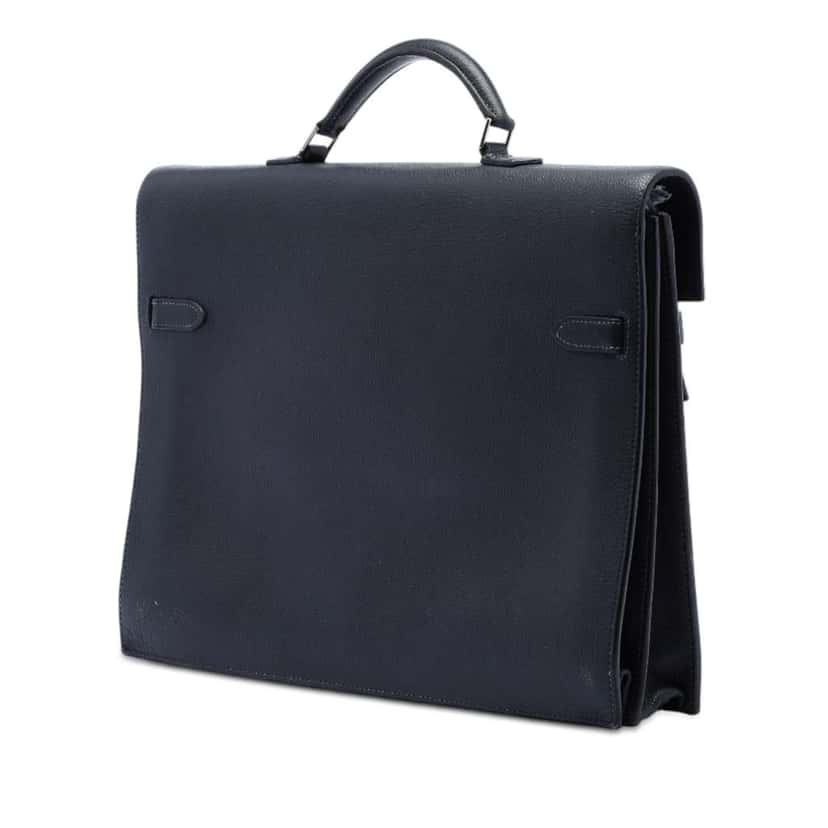 Hermès Togo Kelly Depeches 38 Black Leather Good condition - Back View