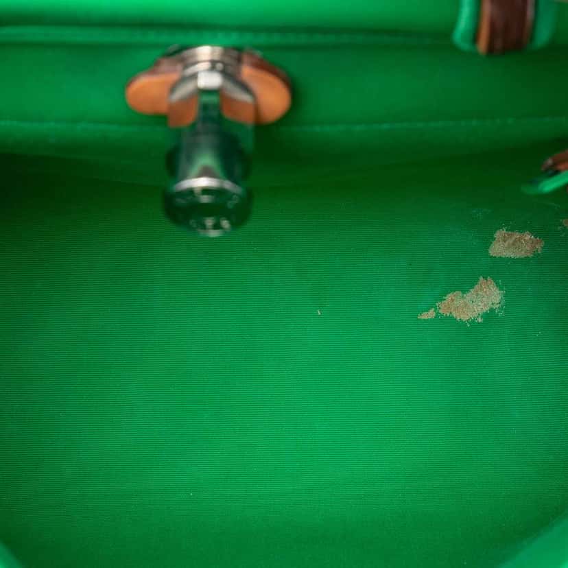 Hermès Toile Herbag Zip 31 Green Canvas Good condition - Model View