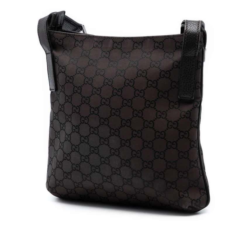 Gucci GG Canvas Crossbody Brown Canvas Good condition - Back View