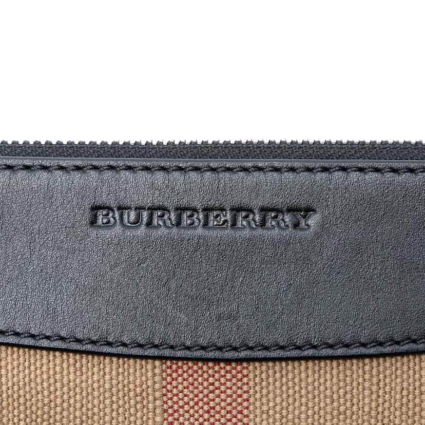 Burberry Mega Check Canvas Peyton Crossbody Brown Canvas Very good condition - Box View