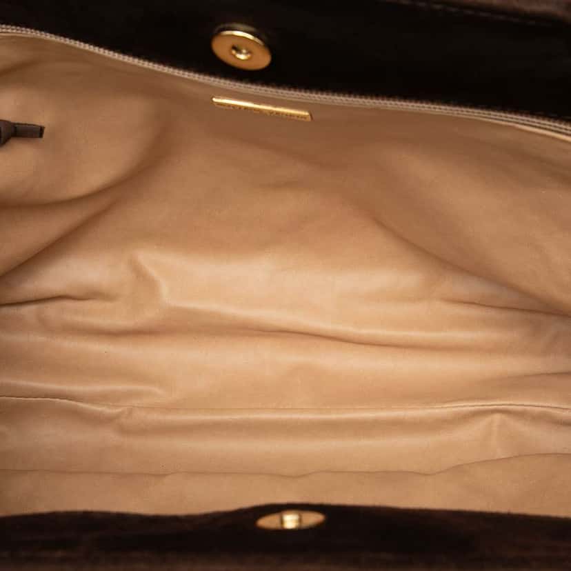 Bottega Veneta Suede Intrecciato Tote Brown Leather Very good condition - Model View