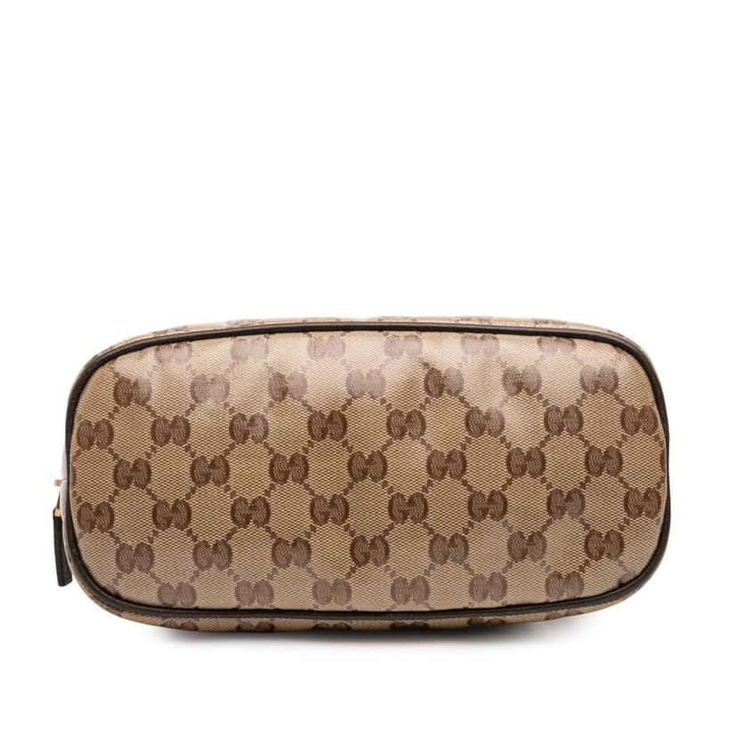 Gucci Mini GG Crystal Dome Satchel Brown Canvas Good condition - Inside View