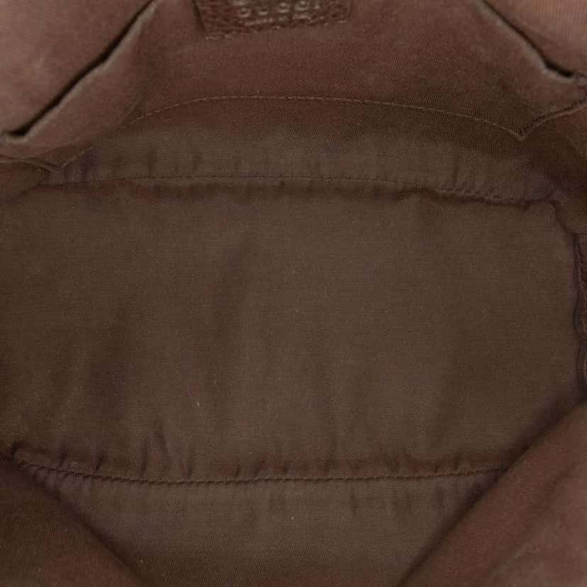 Gucci Mini GG Crystal Dome Satchel Brown Canvas Good condition - Model View