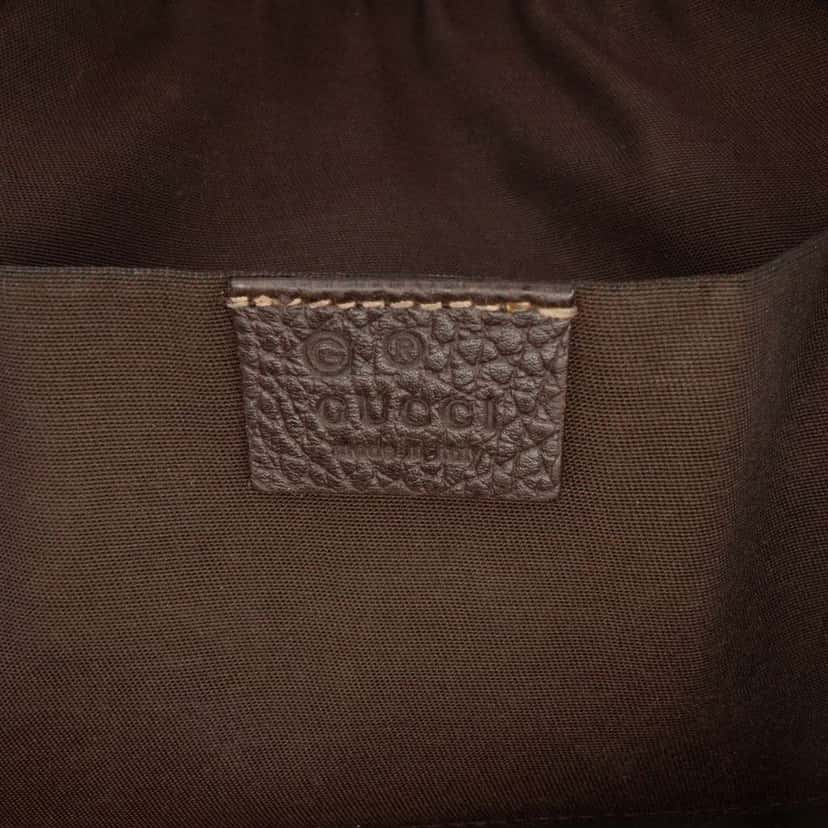 Gucci Mini GG Crystal Dome Satchel Brown Canvas Good condition - Box View