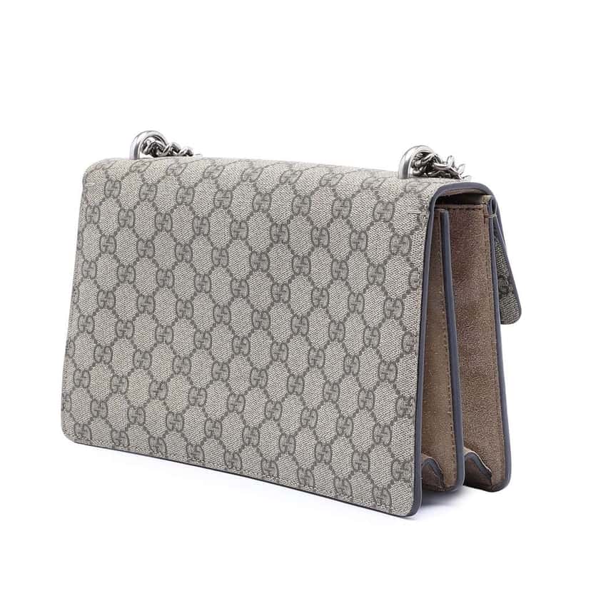 Gucci Medium GG Supreme Dionysus Shoulder Bag Brown Canvas Good condition - Back View