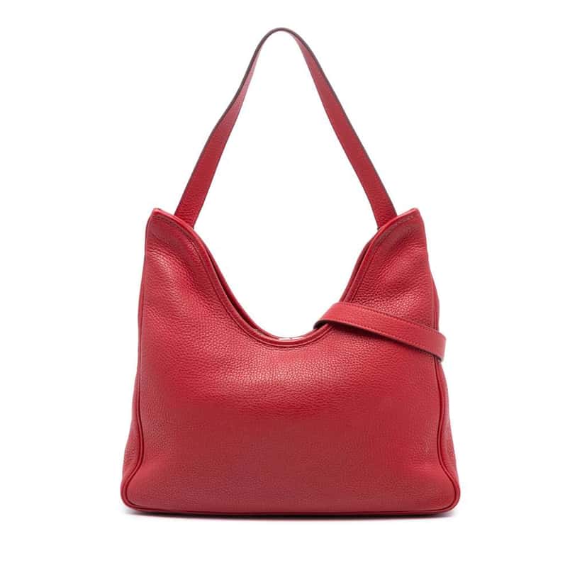 Hermès Clemence Massai GM Red Leather Good condition - Front View